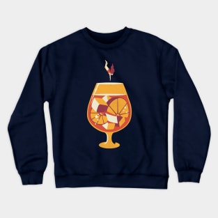 Aperol Spritz Dive In Summer Design Lady by Tobe Fonseca Crewneck Sweatshirt